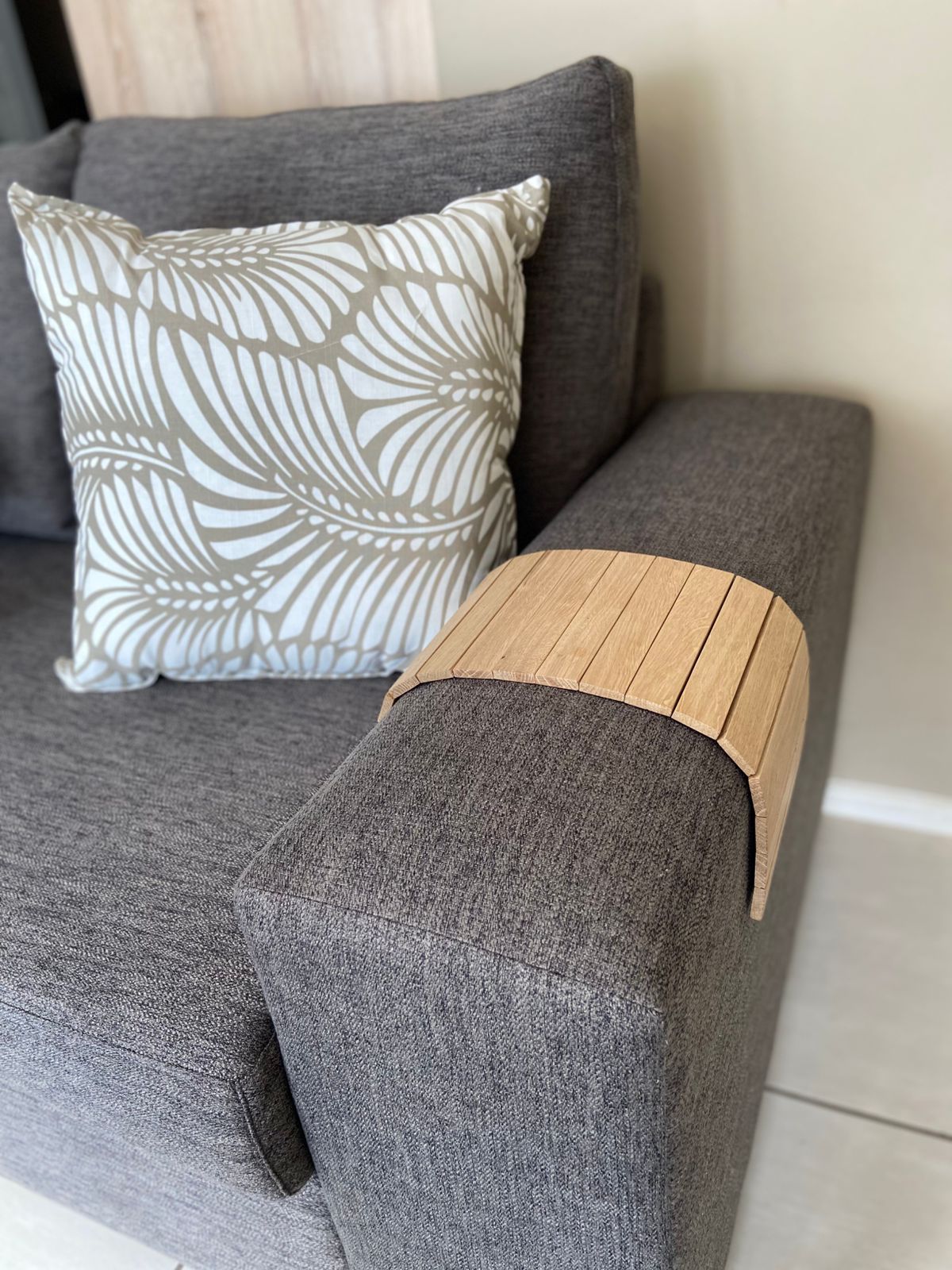 Oak Arm Chair Coffee Stand