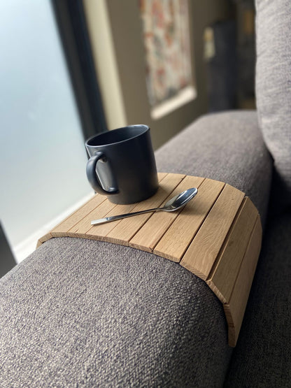 Oak Arm Chair Coffee Stand