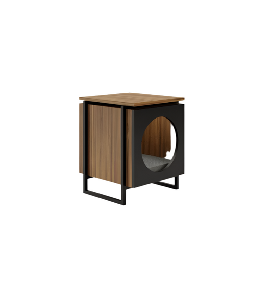 Modern Side Table With Pet Bed