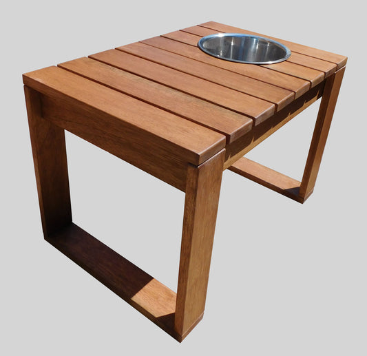 Riviera Deck Table with Built-in Ice Bucket